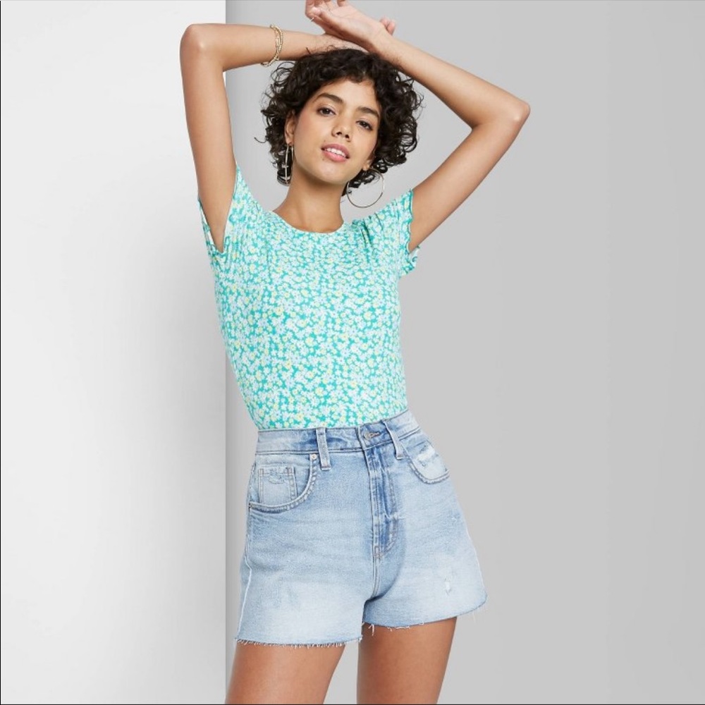 Denim shorts